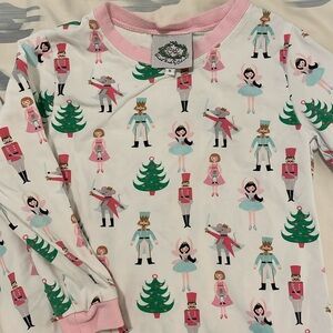 Cecil & Lou Nutcracker theme long pj set